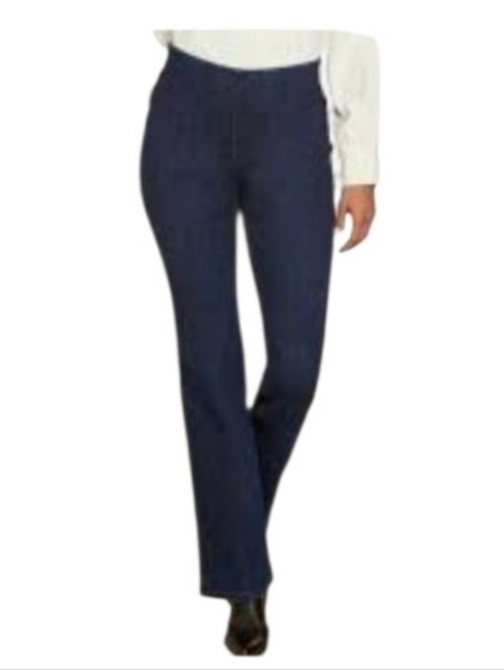 Soft Surroundings Bootcut Pull On Stretch Denim Jeans